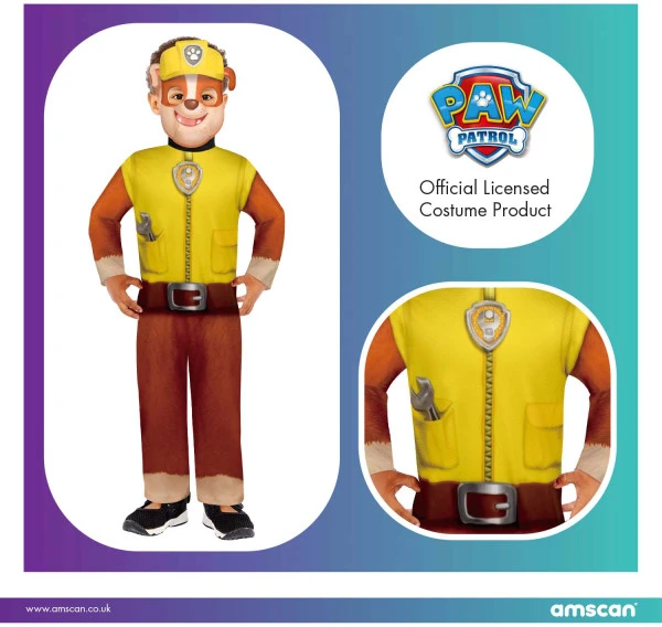 Paw Patrol Rubble kostiumas vaikams
