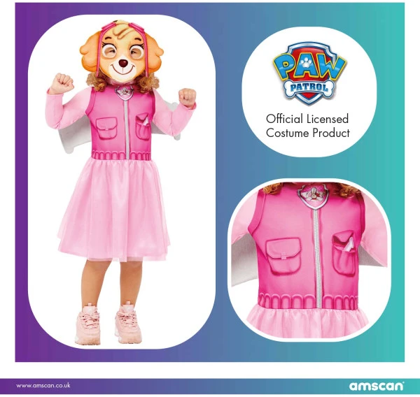 Paw Patrol Skye kostiumas mergaitėms