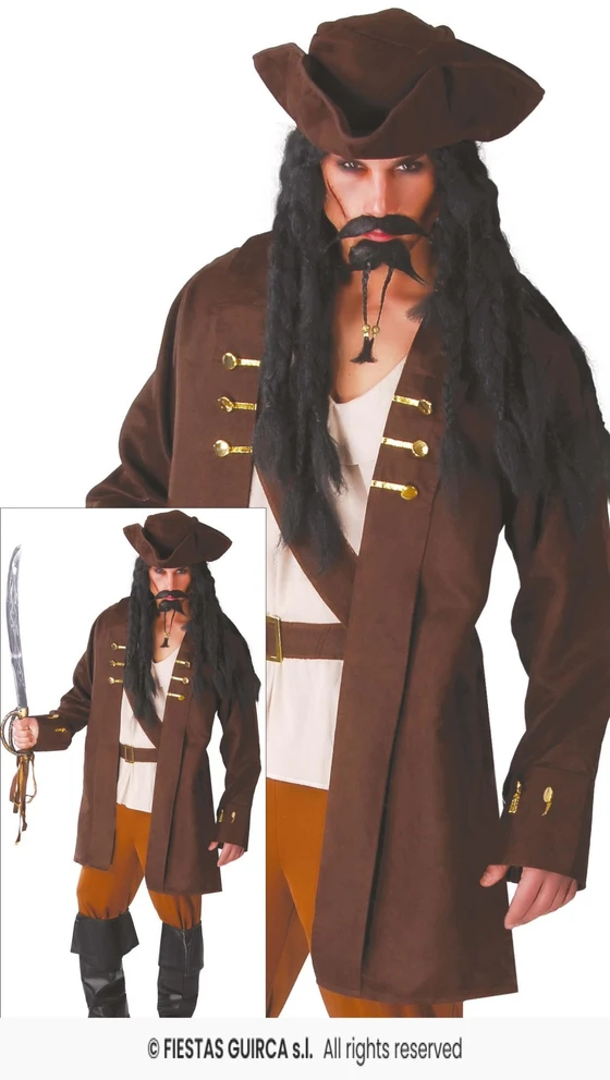 Piratų kapitono kostiumas suaugusiems
