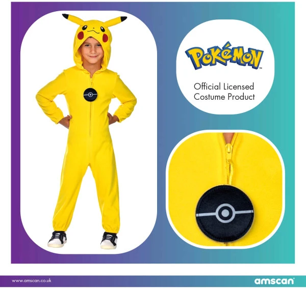 Pokemon Pikachu kostiumas vaikams