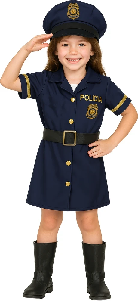 Policininkės kostiumas mergaitėms