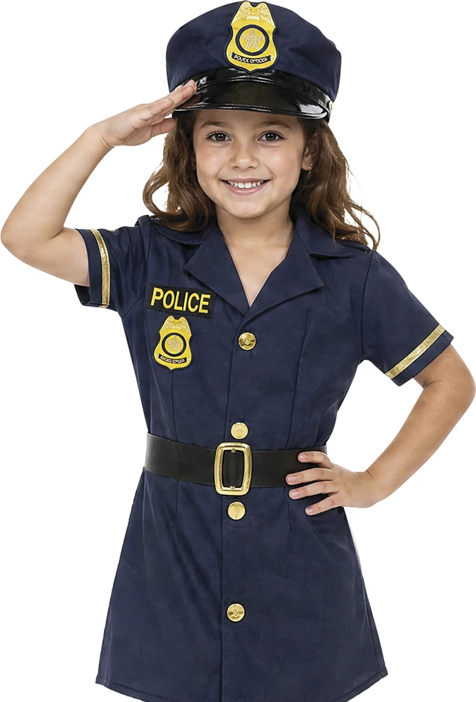 Policininkės kostiumas mergaitėms