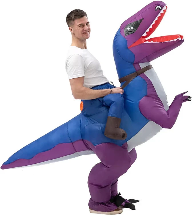 Pripučiamas dinozauro kostiumas suaugusiems