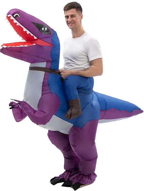 Pripučiamas dinozauro kostiumas suaugusiems