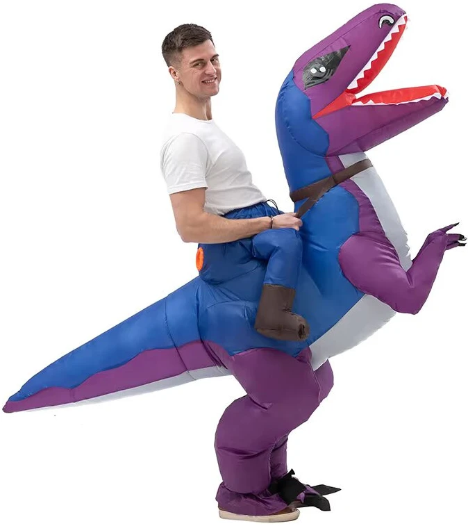 Pripučiamas dinozauro kostiumas suaugusiems