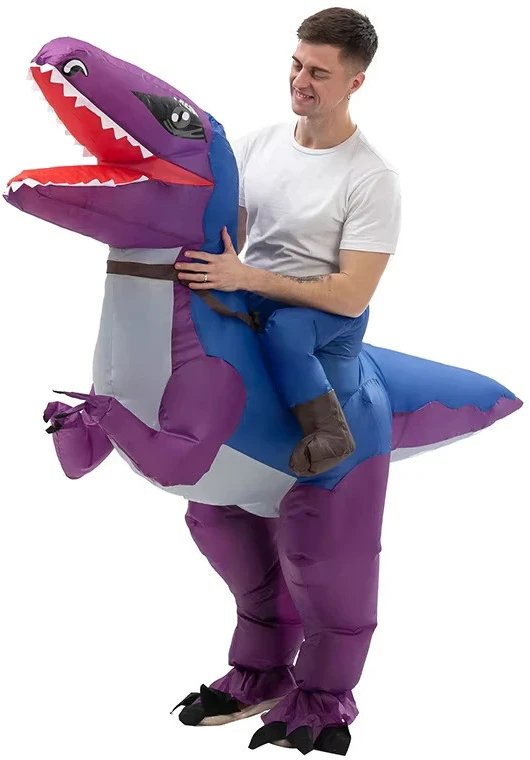 Pripučiamas dinozauro kostiumas suaugusiems