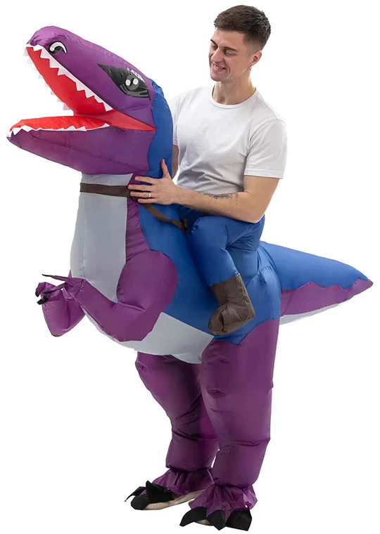 Pripučiamas dinozauro kostiumas suaugusiems