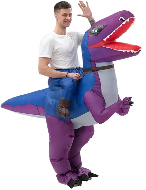 Pripučiamas dinozauro kostiumas suaugusiems