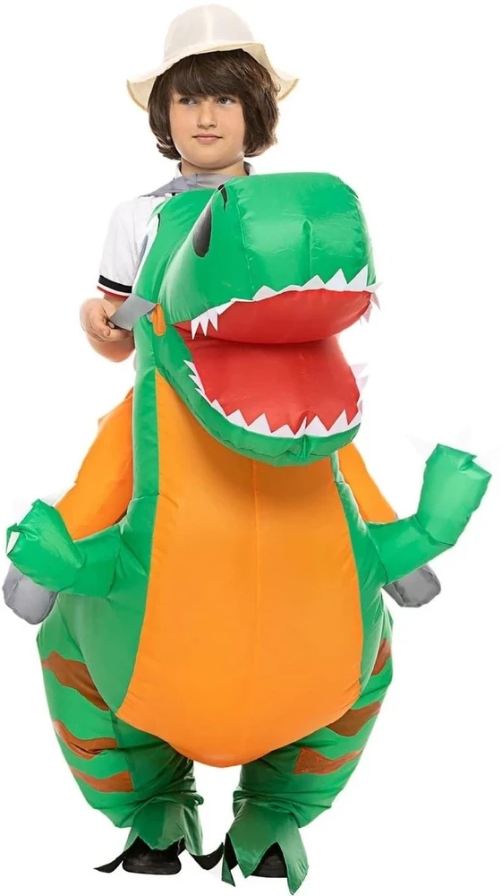 Pripučiamas dinozauro kostiumas vaikams