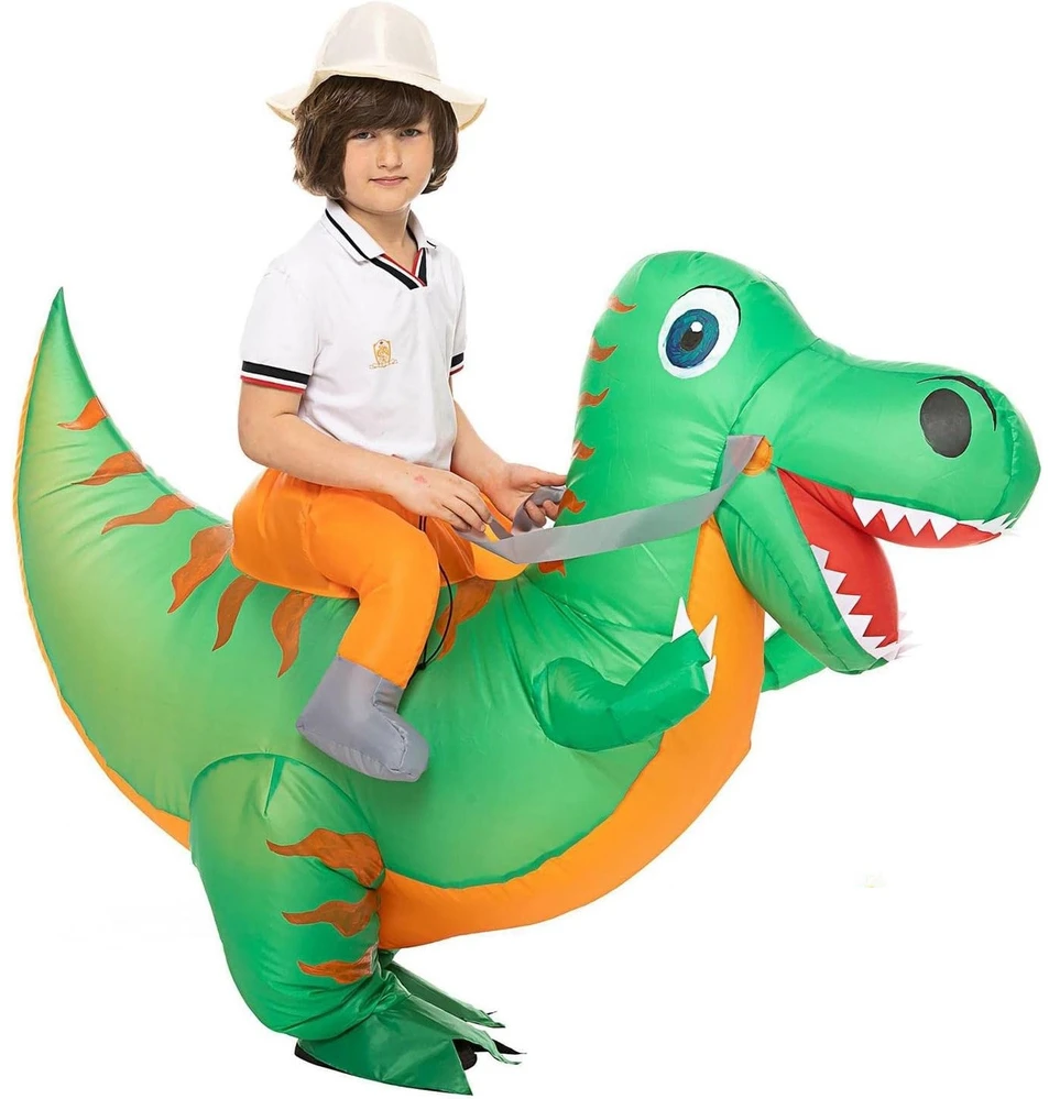 Pripučiamas dinozauro kostiumas vaikams