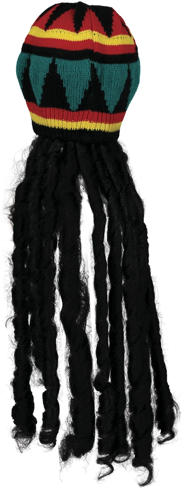 Rasta kepurė su plaukais
