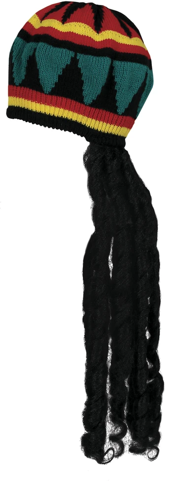 Rasta kepurė su plaukais