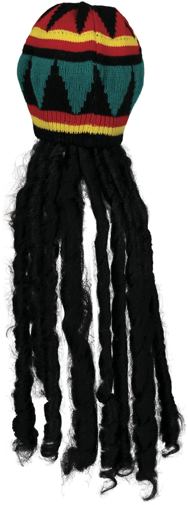 Rasta kepurė su plaukais