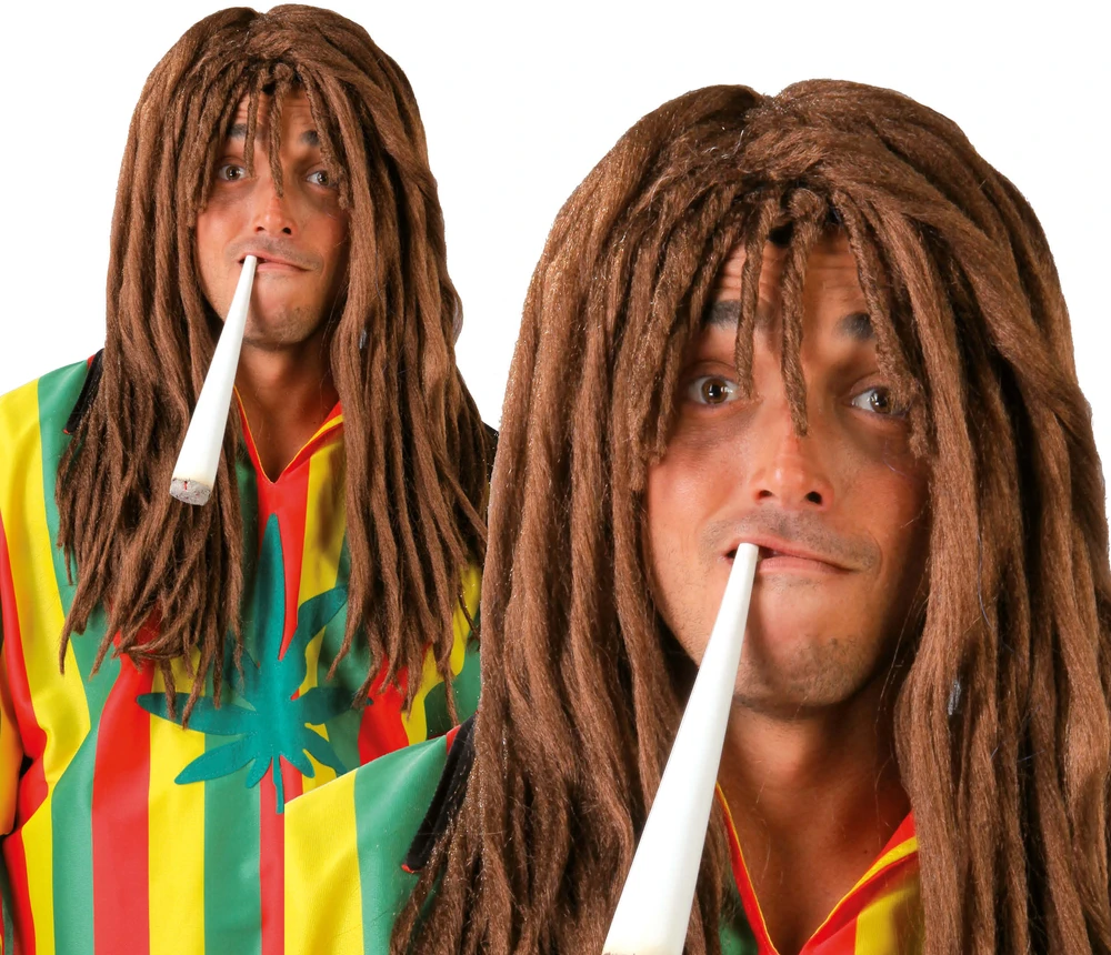 Fiesta Rasta rudos spalvos perukas