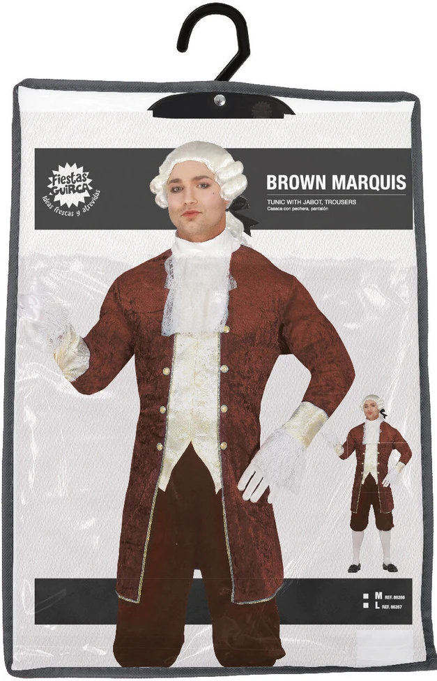 Rudas markizo kostiumas suaugusiems