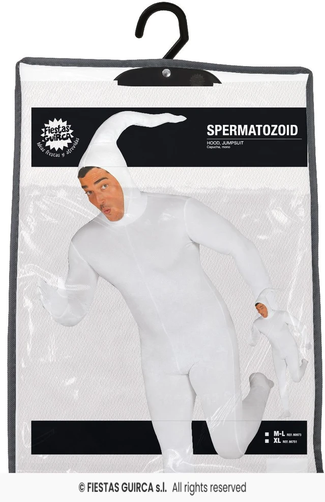 Spermatozoido kostiumas suaugusiems