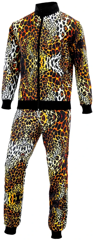 Sportinis kostiumas suaugusiems su leopardo raštu