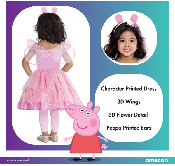 Suknelė mergaitėms Fėja Peppa
