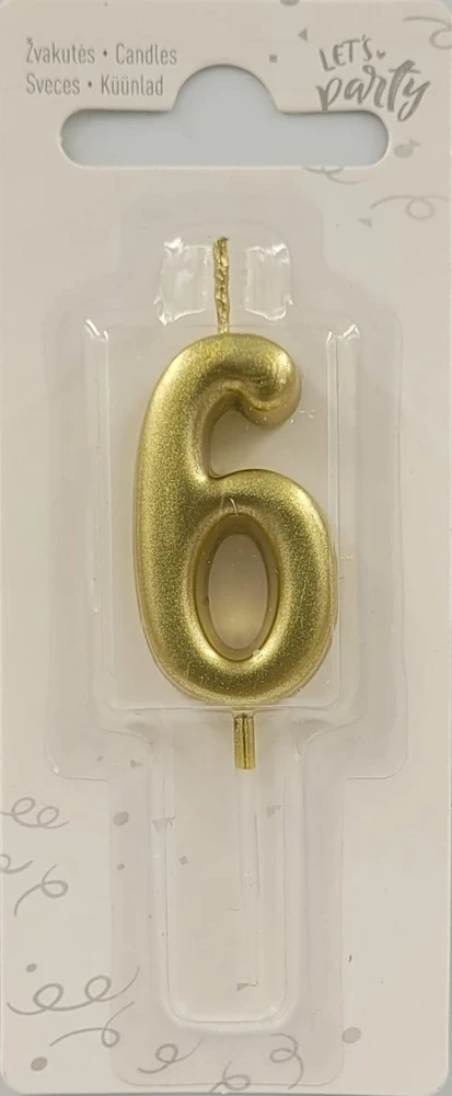 Žvakė numeris 6 tortui
