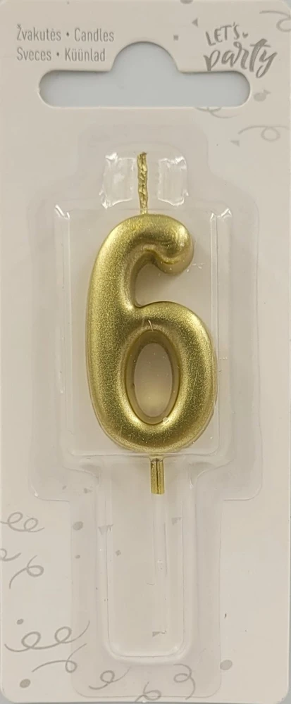 Žvakė numeris 6 tortui