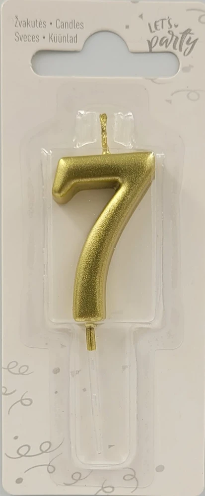 Žvakė numeris 7 tortui