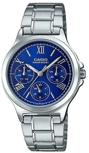 Laikrodis Casio Vintage kolekcija CASIO COLLECTION LADY MULTIFUNCTION - Mėlynas LTP-V300D-2A2UDF