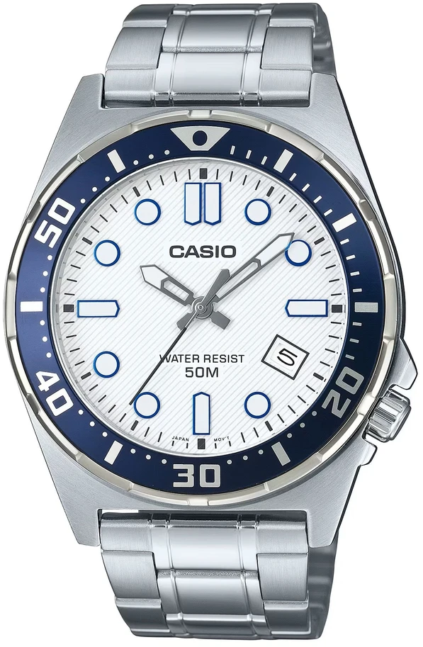 Laikrodis Casio Collection Vintage CASIO SPORT DIVER 50M - Baltas MTD-135D-7AVDF