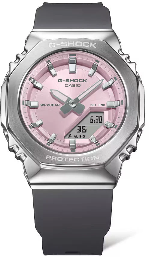 Laikrodis Casio G-shock analoginis-skaitmeninis moteriškas GM-S2110-4AER