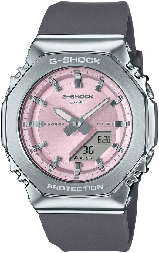 Laikrodis Casio G-shock analoginis-skaitmeninis moteriškas GM-S2110-4AER