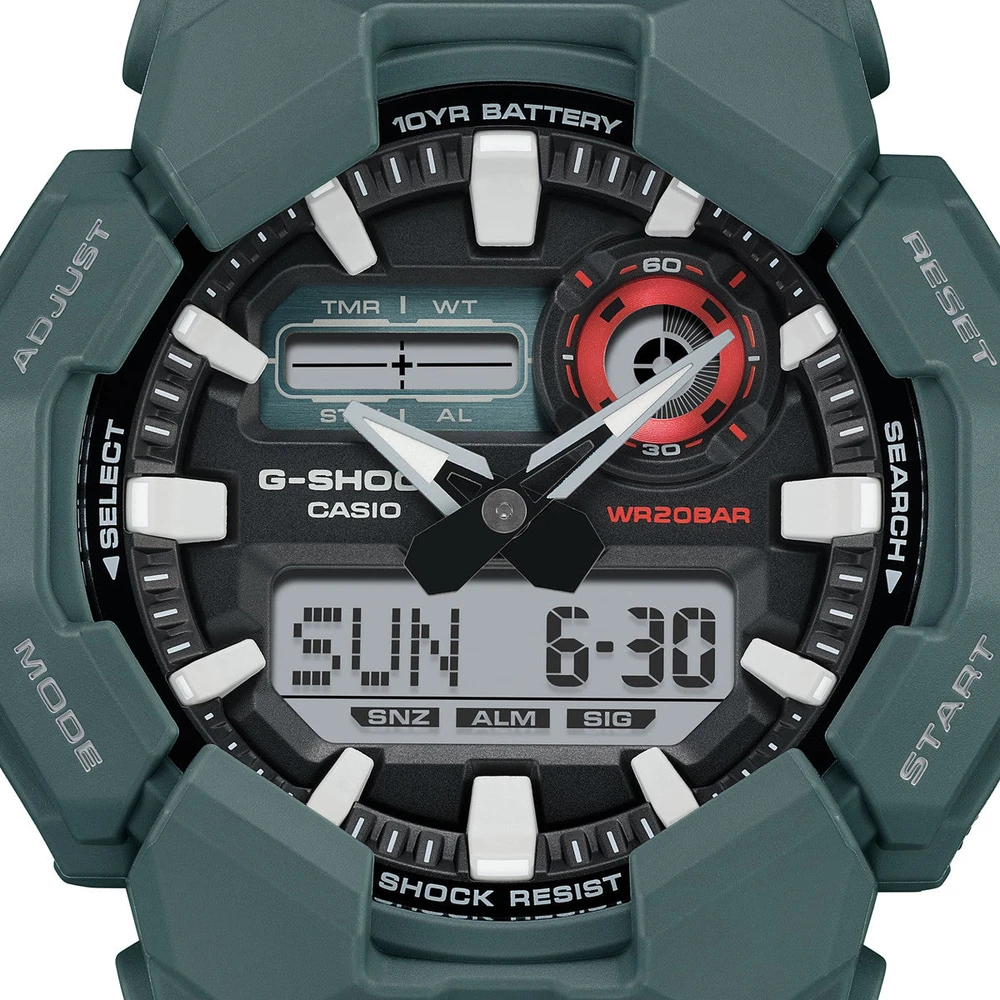 Laikrodis „Casio G-Shock Origin GA-010-2AER“ laikrodžio laikrodžio anglies pluošto šerdies apsauga