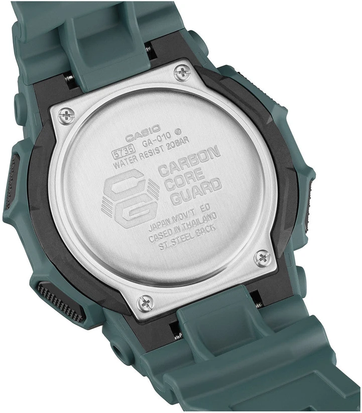 Laikrodis „Casio G-Shock Origin GA-010-2AER“ laikrodžio laikrodžio anglies pluošto šerdies apsauga