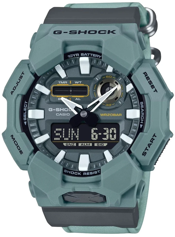 Laikrodis CASIO G-SHOCK NEW RUGGED BASIC Digital 10-Year Baterija GA-010CE-2AER