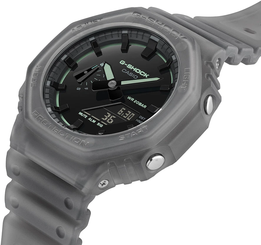Laikrodis Originalus „Casio G-shock“ GA-2100K-1AER anglies pluošto šerdies apsauga