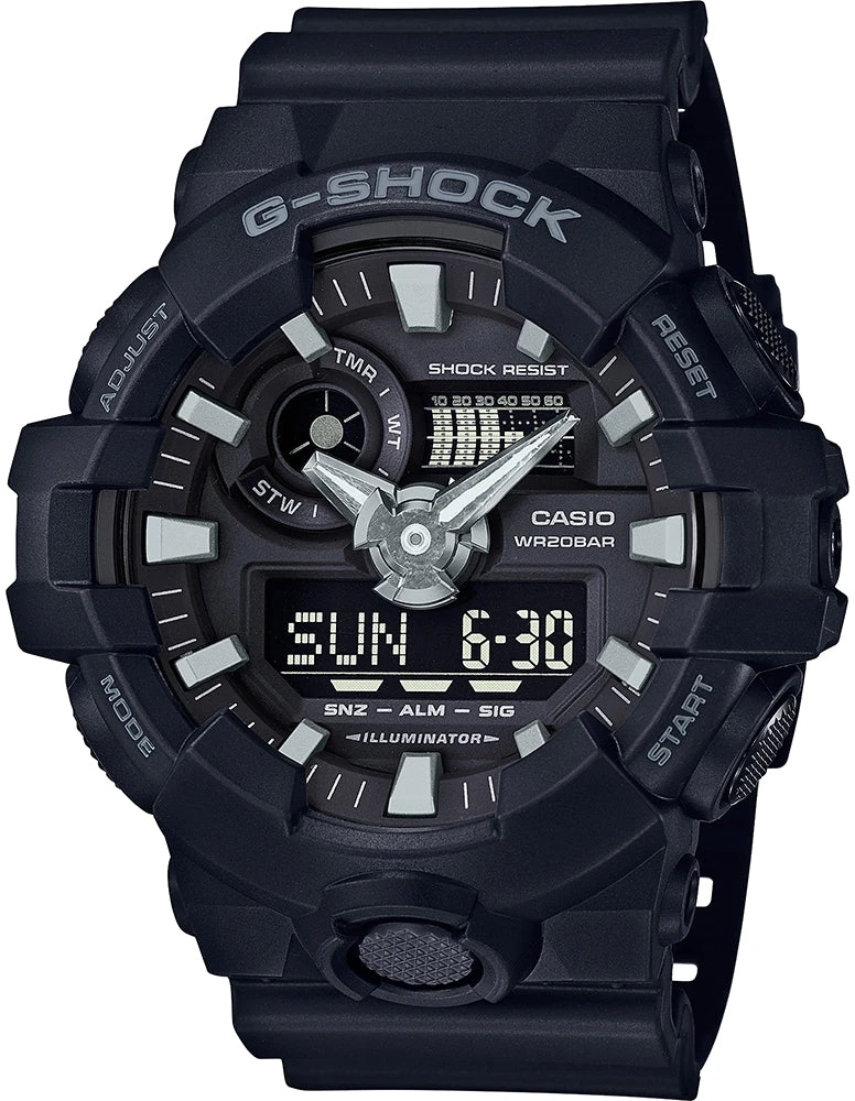 Laikrodis Casio G-Shock GA-700-1BER, Juodas