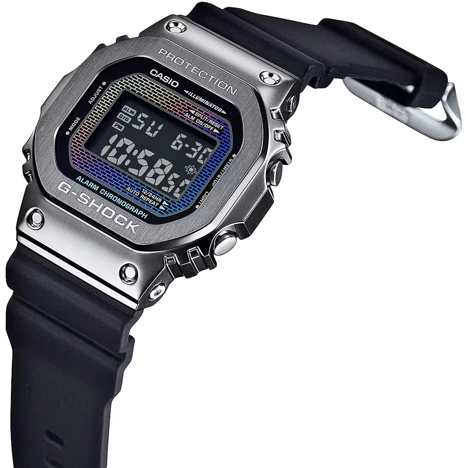 Laikrodis CASIO G-SHOCK THE ORIGIN METAL COVERED - RAINBOW BRICK WALL SERIE GM-5600RW-1ER