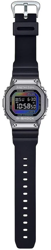 Laikrodis CASIO G-SHOCK THE ORIGIN METAL COVERED - RAINBOW BRICK WALL SERIE GM-5600RW-1ER