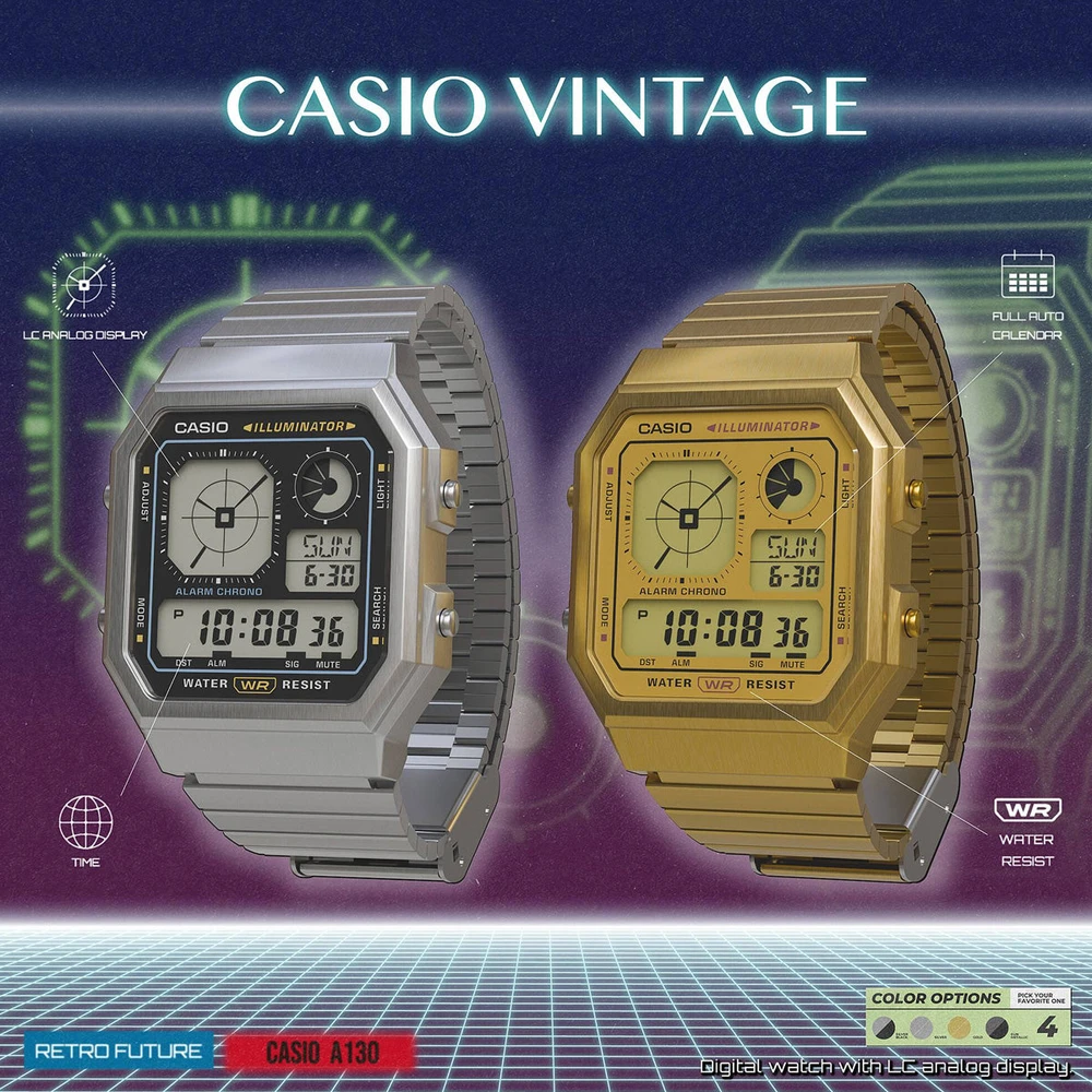 Laikrodis Casio Vintage A130WEG-9AEF