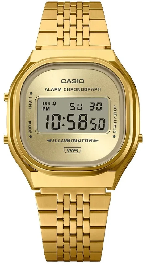 Laikrodis Casio Collection Vintage CASIO VINTAGE EDGY COLLECTION - GOLD A140WEG-9AEF