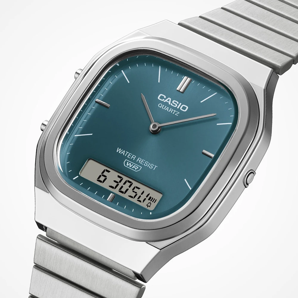 Laikrodis Casio Collection Vintage CASIO VINTAGE SQUARE LADY - TEAL AQ-240E-3AEF