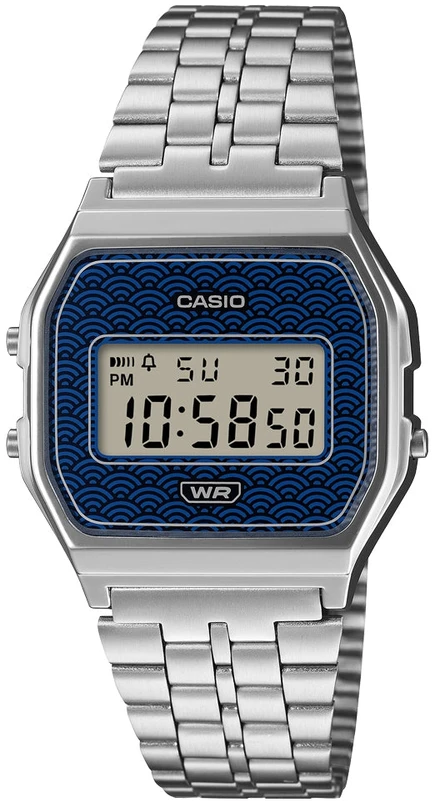 Laikrodis Casio Collection Vintage CASIO VINTAGE ICONIC - TRADITIONAL SEIGAIHA PATTERN Limited Edition - Mėlynas A159WEVJ-2ER