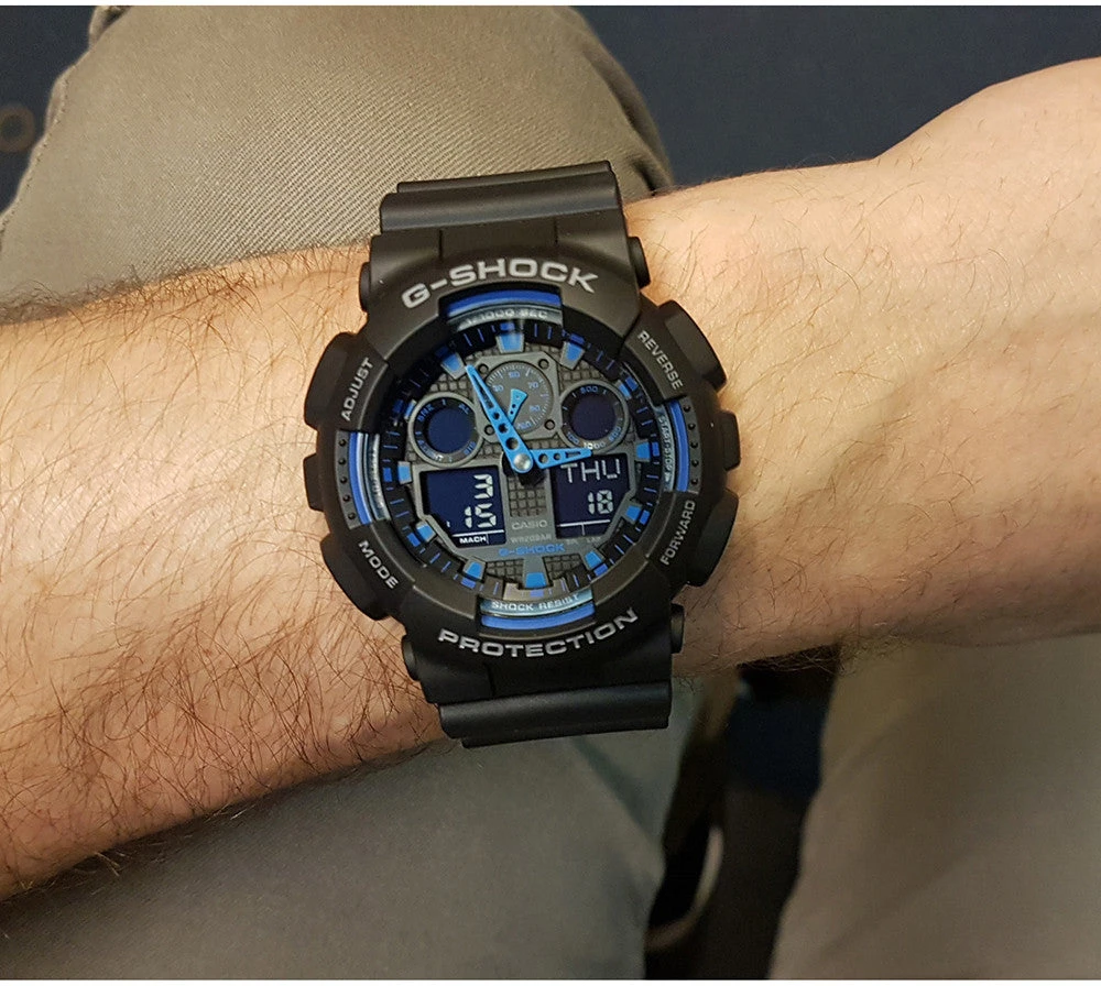 VYRIŠKAS LAIKRODIS CASIO G-SHOCK GA-100-1A2ER (zd135b)