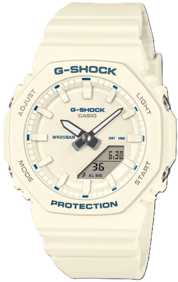 Laikrodis Casio G-shock analoginis-skaitmeninis moteriškas GMA-P2100BA-7AER
