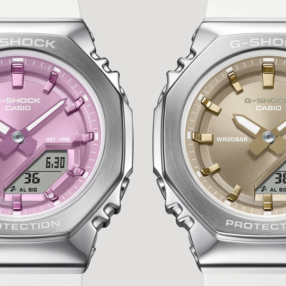 Casio G-Shock analoginis-skaitmeninis moteriškas laikrodis, GM-S2110-7A6ER