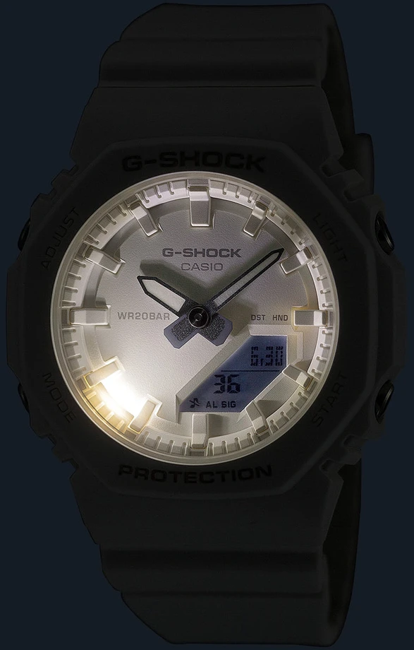 „Casio G-shock“ analoginis-skaitmeninis moteriškas laikrodis GMA-P2100M-7AER