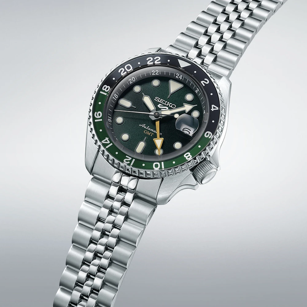 Laikrodis SEIKO 5 SPORTS AUTOMATIC GMT - FOREST Žalias SSK035K1