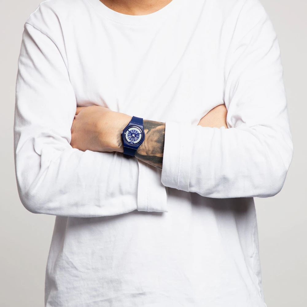 Laikrodis SWATCH N-IGMA NAVY GN727