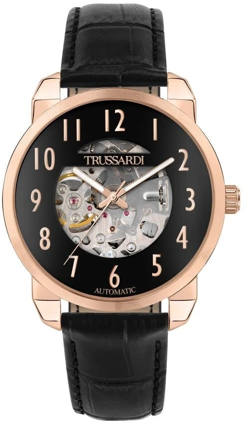 Laikrodis TRUSSARDI R2421154001. Automatinė, Juoda Spalva. Vyriški.