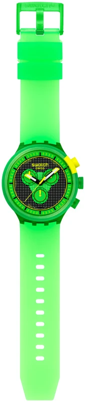 Laikrodis SWATCH GLOWINGLY Žalias SB02G100
