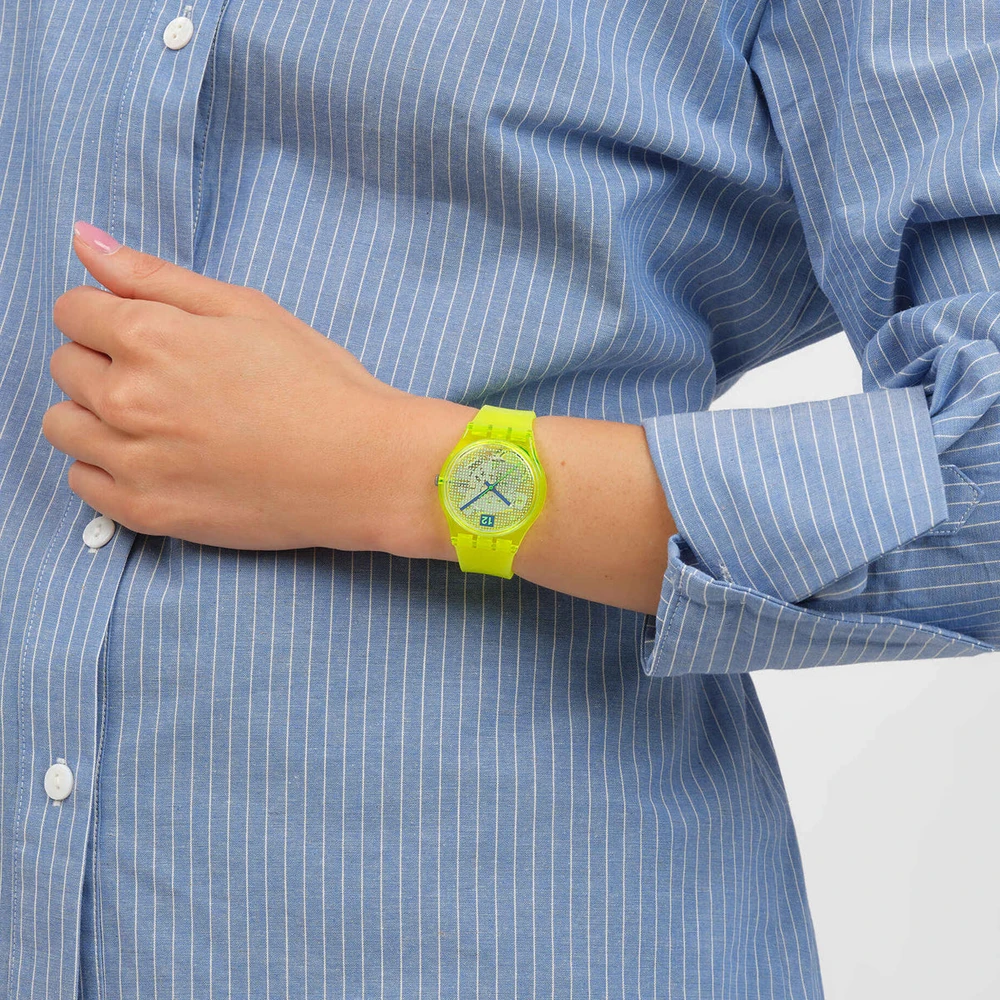 Laikrodis SWATCH LUMINOUSLY LEMON SO28J103