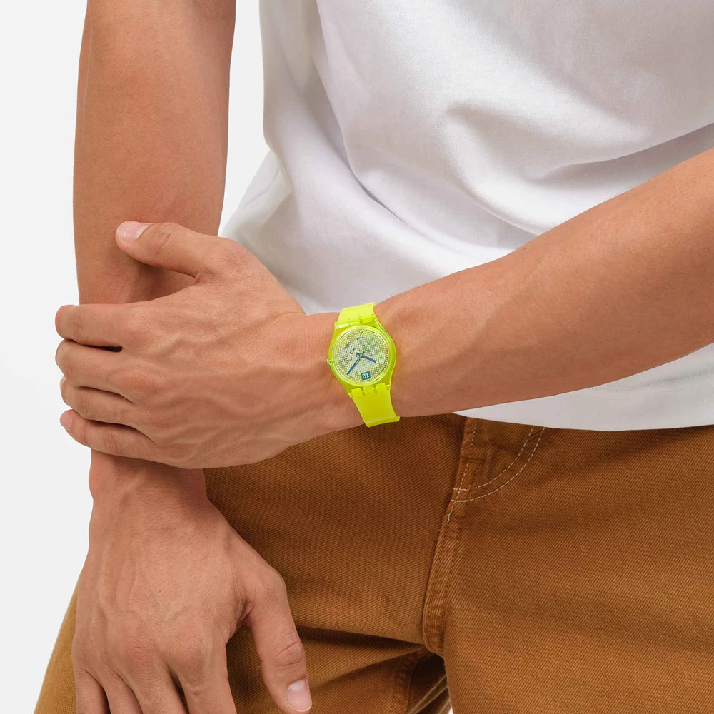 Laikrodis SWATCH LUMINOUSLY LEMON SO28J103
